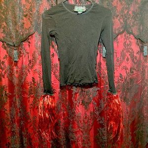 Lip service mesh top. Xtra-Small-Medium